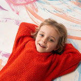 Organic Textured Boucle Knit Pull Over - Sauce