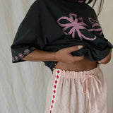 Bobbi Pant - Broderie Pink
