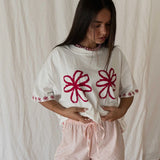 Fleur Tee -  White