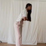 Bobbi Pant - Broderie Pink