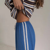 Bobbi Pant | Lace Cobalt