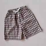 Pop's Bermuda Shorts | Brown Tartan