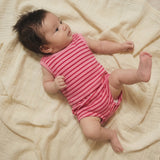 Striped Ribbed Organic Baby Set l Strawberry 🍓