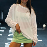 Hanna Oversized Sheer Long Sleeve