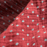 Juno Dress - Chocolate With Blue Polka Dots