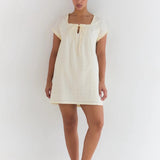 Amelia Mini Dress - Buttercream