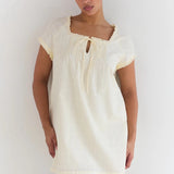Amelia Mini Dress - Buttercream