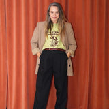 Messina x By Billie hemp/cotton tee - Pistachio/chocolate