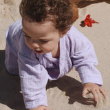 Muslin Kimono Romper - Lavender