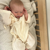 Muslin Kimono Romper - Milk