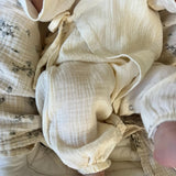 Muslin Kimono Romper - Milk