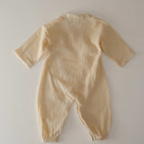 Muslin Kimono Romper - Milk