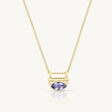 Nyra Iolite Gold Necklace