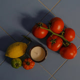 POM | Small Amber Candle 250g | Tomato Leaf / Lemon Peel / Moss