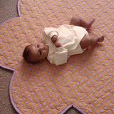 Kumquat Bloom Seersucker Playmat