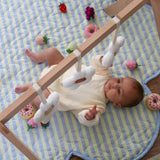 Butter Blue Seersucker Playmat