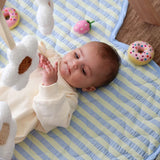 Butter Blue Seersucker Playmat