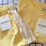 Linen Terry Racer Shorts | Honey