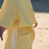 Linen Terry Racer Shorts | Honey