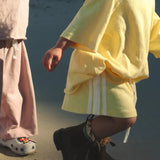 Linen Terry Racer Shorts | Honey