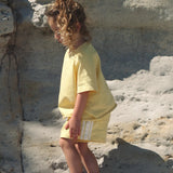 Linen Terry Racer Shorts | Honey