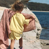 Linen Terry Racer Shorts | Honey