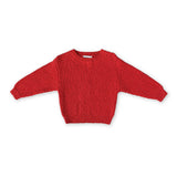 Organic Textured Boucle Knit Pull Over - Sauce