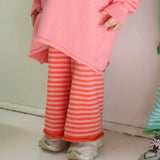 Rolly Knit Pants | Strawberry Stripe