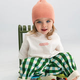 Cotton Beanie - Pink, Red & Green