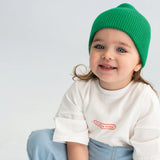 Cotton Beanie - Pink, Red & Green