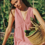 Hunter Mini Dress - Red Check