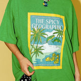 Women's Geo Spicy Tee - Green