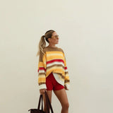 Isabel Knit - Autumn stripe