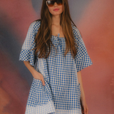 Powder Check Dress