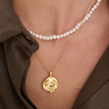 Ocean Coin Charm Necklace
