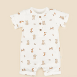 Organic Cotton Romper - Bear & Bunny