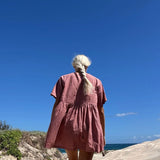 Darcey Tie Dress Picnic Hemp