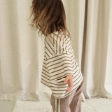 Stripey Staple Tee - Chocolate