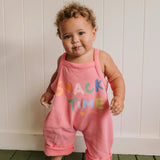 Snack Time Overalls Meringue Pink