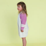 Organic Everyday Twill Short Overalls - Milk