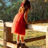 Cotton Bow - Christmas Red