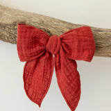 Cotton Bow - Christmas Red