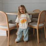 Hot Dog Mid Sleeve Tee Buttercream