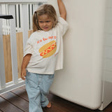 Hot Dog Mid Sleeve Tee Buttercream