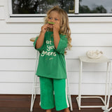 Eat Your Greens Mid Sleeve Tee Leafy Green