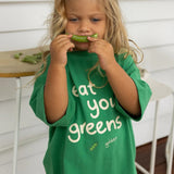 Eat Your Greens Mid Sleeve Tee Leafy Green