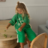 Eat Your Greens Mid Sleeve Tee Leafy Green