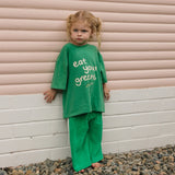 Eat Your Greens Mid Sleeve Tee Leafy Green