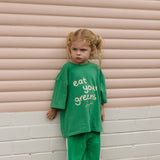 Eat Your Greens Mid Sleeve Tee Leafy Green