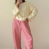 Gingham Barrel Pants - Chilli